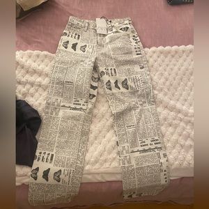 Zara newspaper pants - NWT size 4